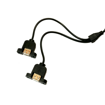 przewód - przetwornica napięcia 12V x 2x5V/3A USB do zabudowy